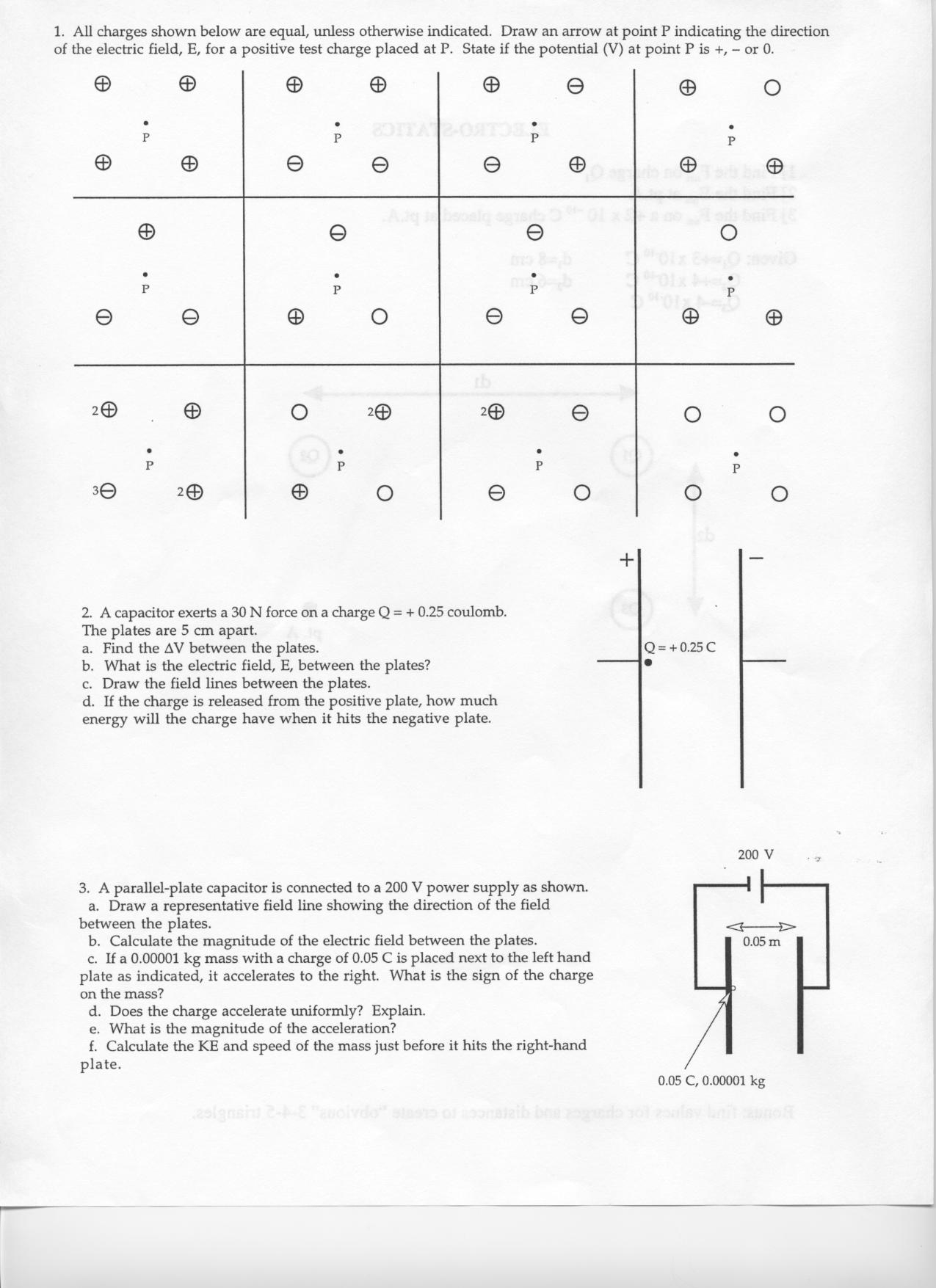 Physics Handouts in Free Printable Physics Worksheets