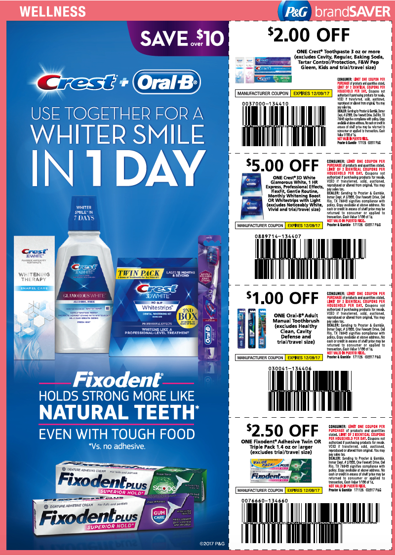 Pick Up Your P&amp;amp;G Inserts Today For Upcoming Free Premium Crest regarding Free Printable Crest Coupons