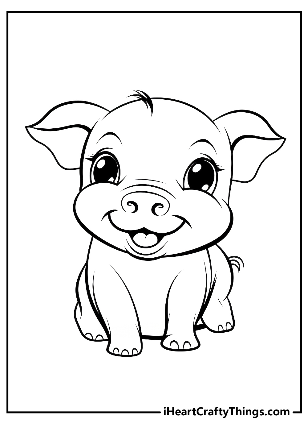 Pig Coloring Pages (100% Free Printables) intended for Pig Coloring Sheets Free Printable