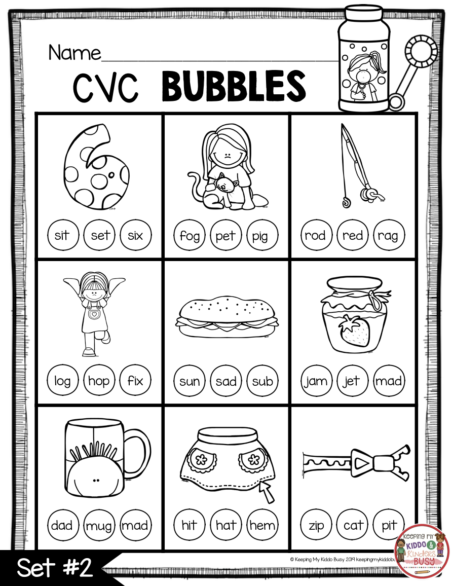 Pin On April In Kindergarten regarding Free Printable Cvc Worksheets