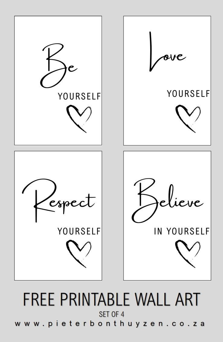 Pinmichelle On Hobbies &amp;amp; Crafts | Printable Inspirational inside Free Printable Wall Art Quotes