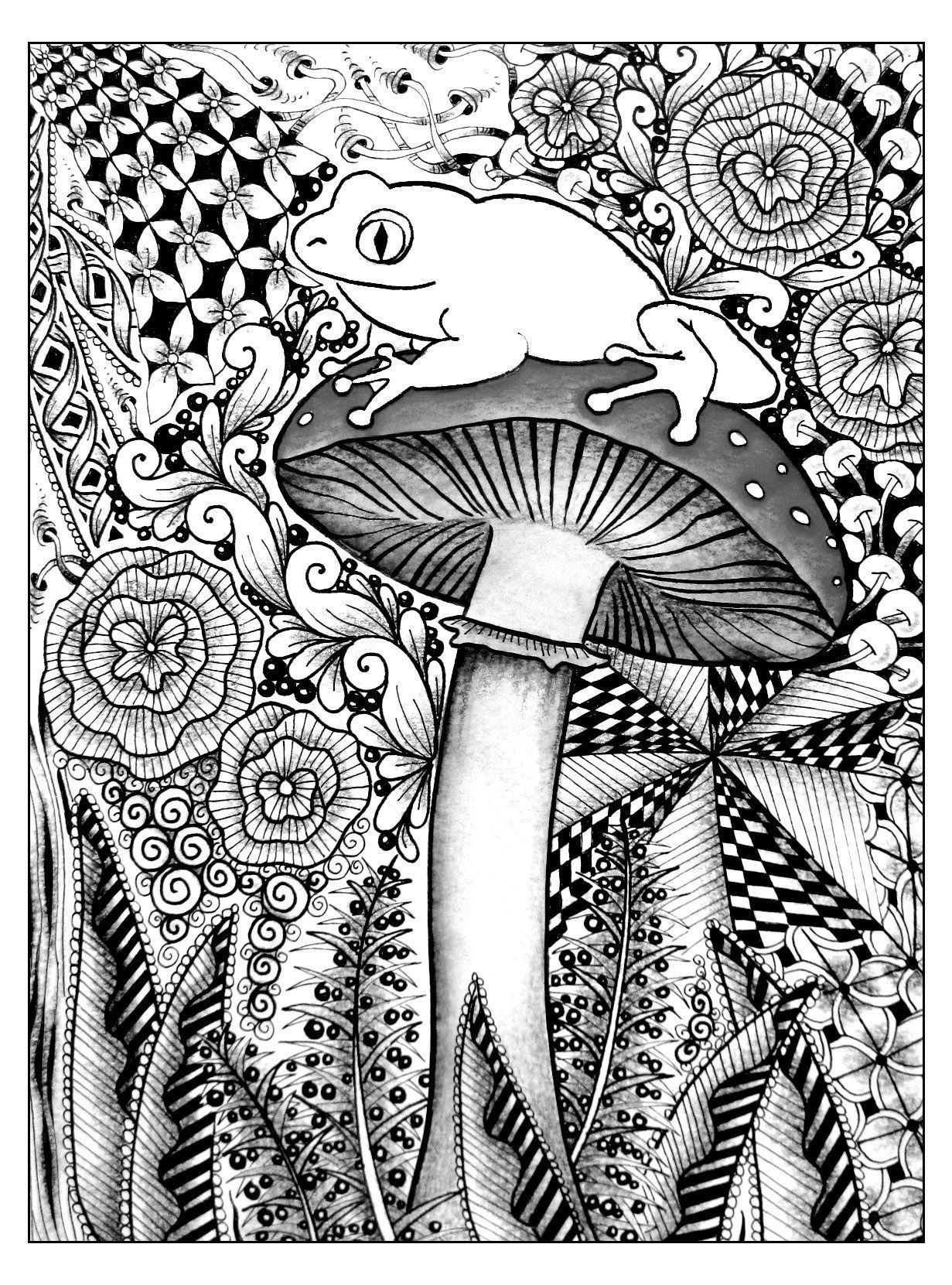 Pinterest for Free Printable Trippy Coloring Pages