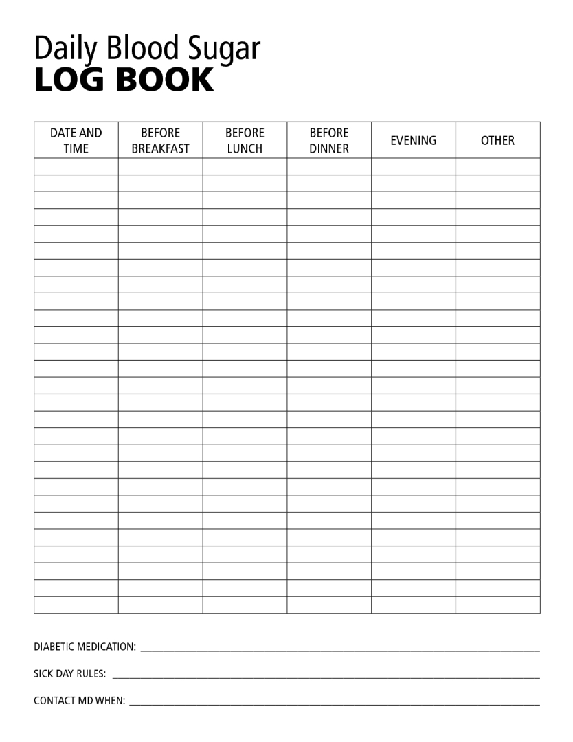 Pinterest pertaining to Free Diabetic Log Book Printable