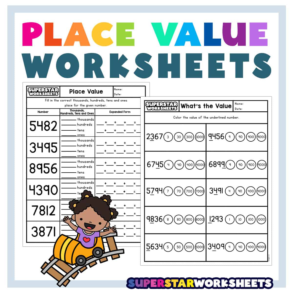 Place Value Worksheets - Superstar Worksheets pertaining to Free Printable Place Value Worksheets