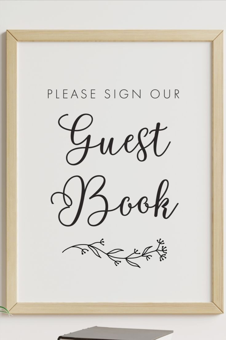 Please Sign Our Guestbook Free Printable Sign | Guest Book Sign within Please Sign Our Guestbook Free Printable