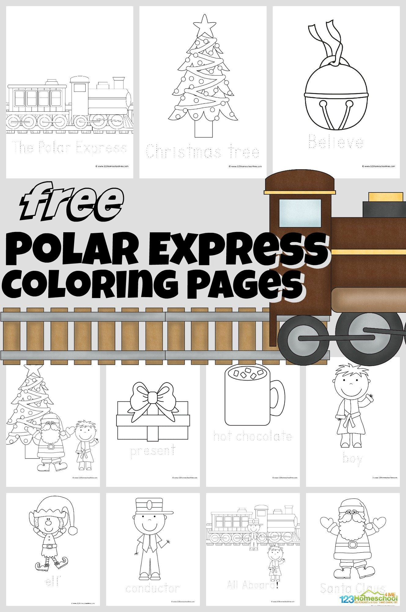 Polar Express Coloring Pages in Polar Express Free Printables