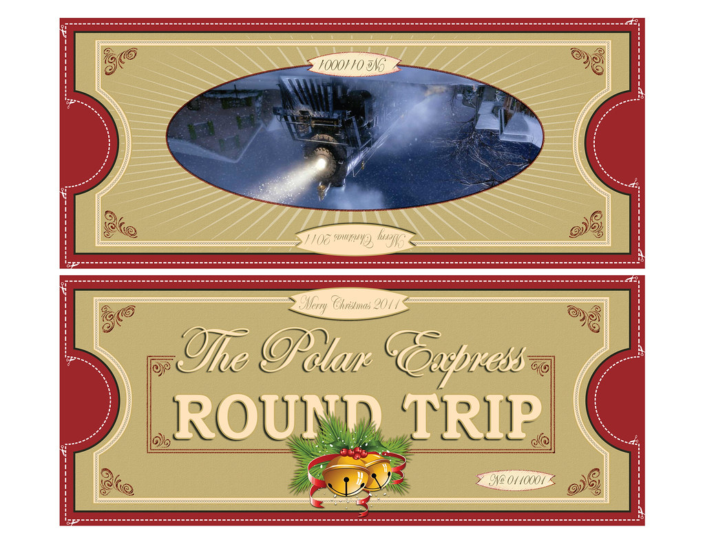 Polar Express Tickets Fold 8.5X11 | Free Printable Polar Exp… | Flickr with regard to Free Polar Express Printable Tickets