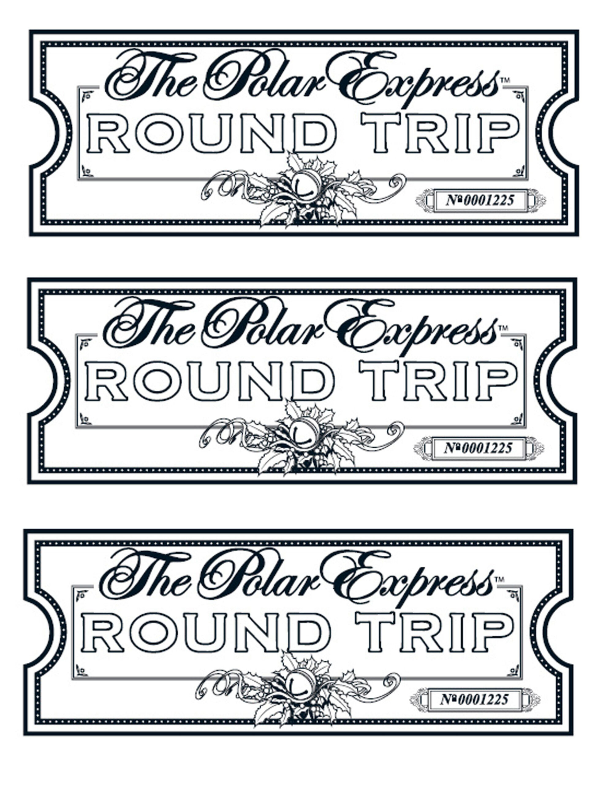 Polar Express Tickets On Gold Paper pertaining to Free Polar Express Printable Tickets