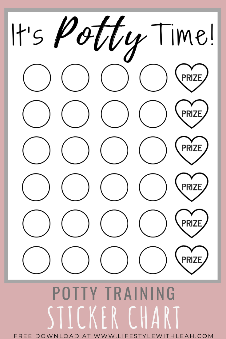 Potty Training Sticker Chart (Free Printable) - Lifestyle With throughout Potty Training Chart Free Printable