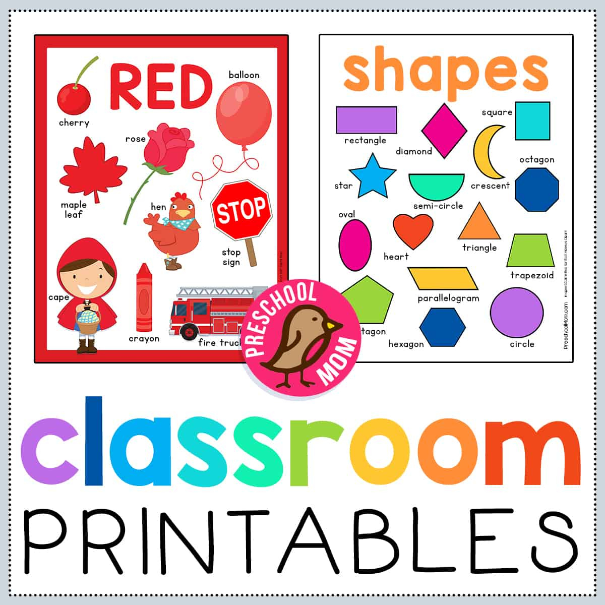 Preschool Classroom Printables - Preschool Mom inside Free Printable Preschool Posters