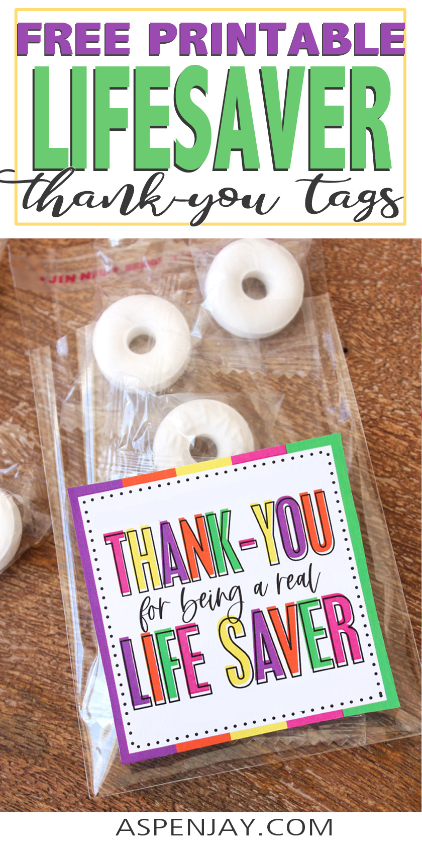 Primary Teacher Appreciation Free Printable Lifesaver Tags - Aspen Jay pertaining to Free Printable Lifesaver Tags