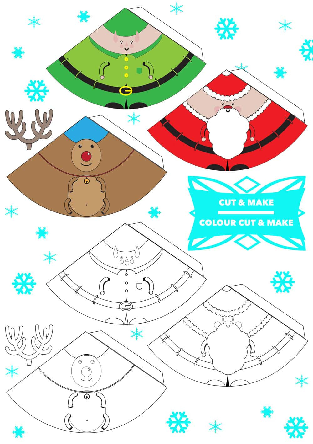 Printable 3D Christmas Decorations in Free Printable Christmas Decorations