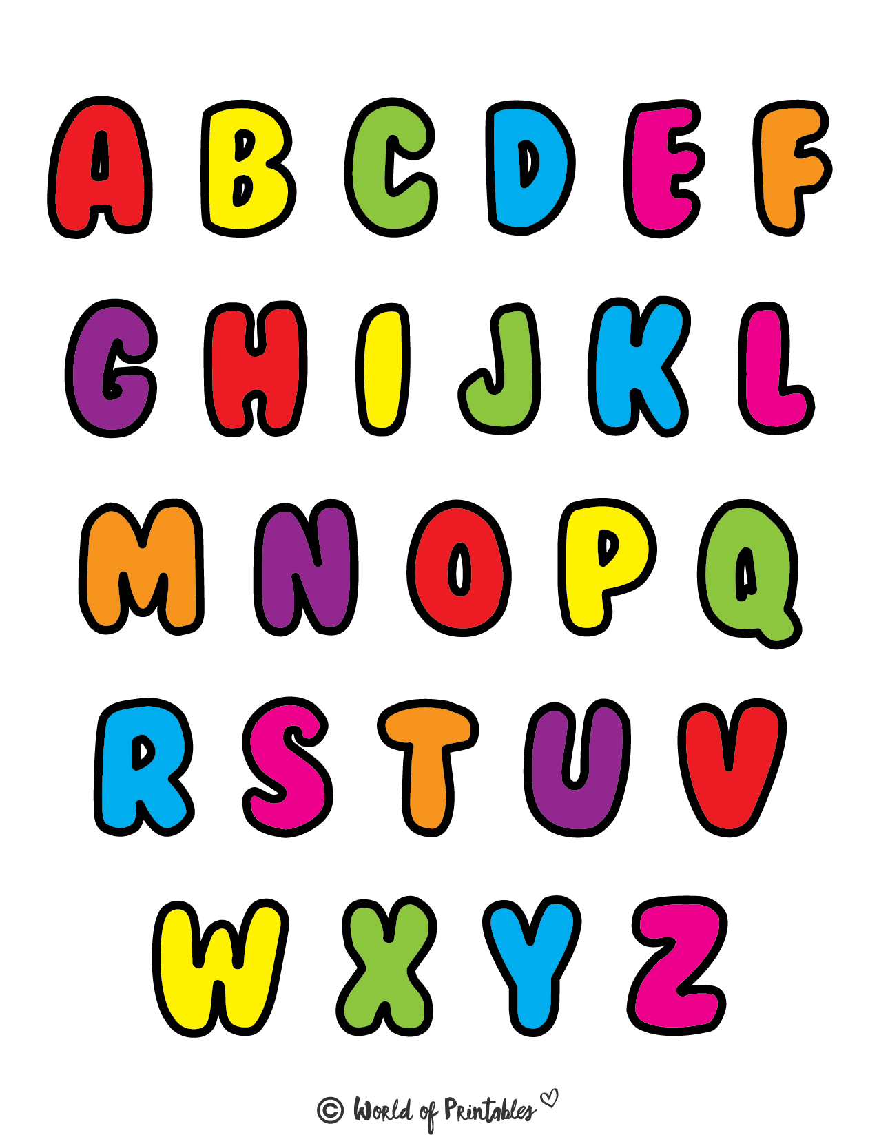 Printable Alphabet Letters | Free Printable Alphabet Letters with regard to Printable Alphabet Letters Free Download