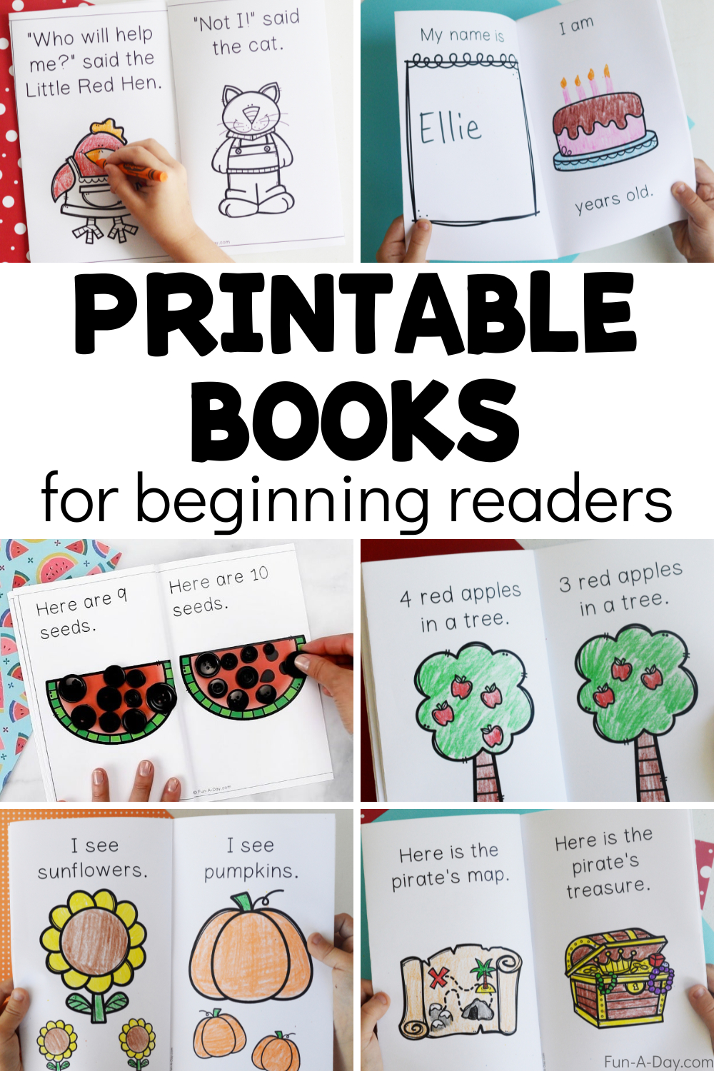 Printable Books For Preschool And Kindergarten throughout Free Printable Easy Readers for Kindergarten