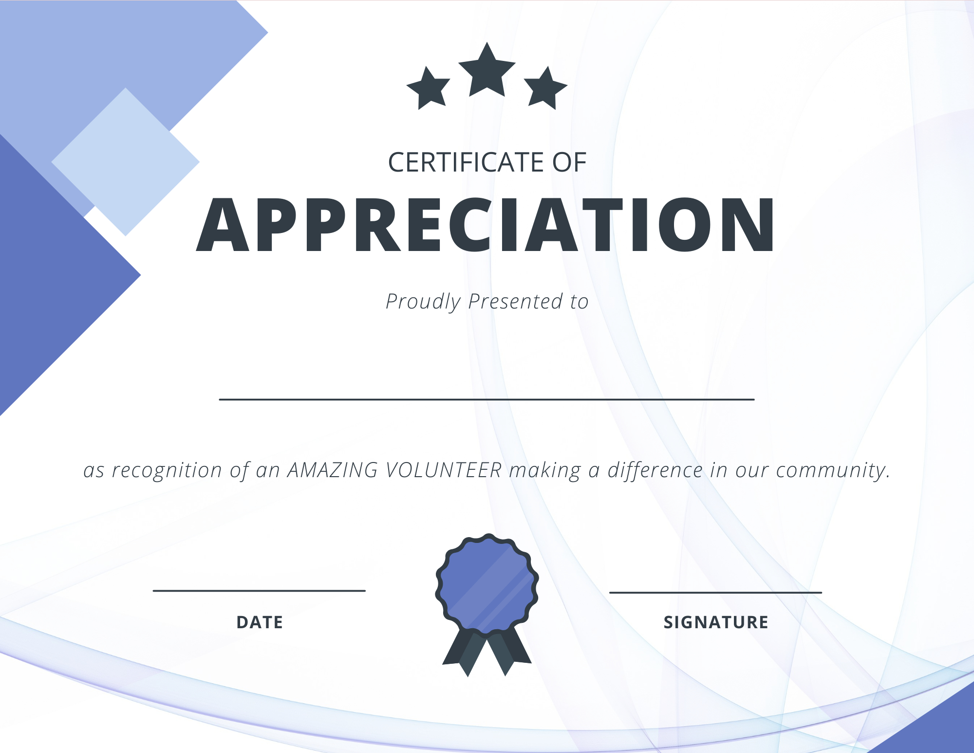 Printable Certificates For Volunteer Appreciation | Signup within Free Printable Volunteer Certificates Of Appreciation