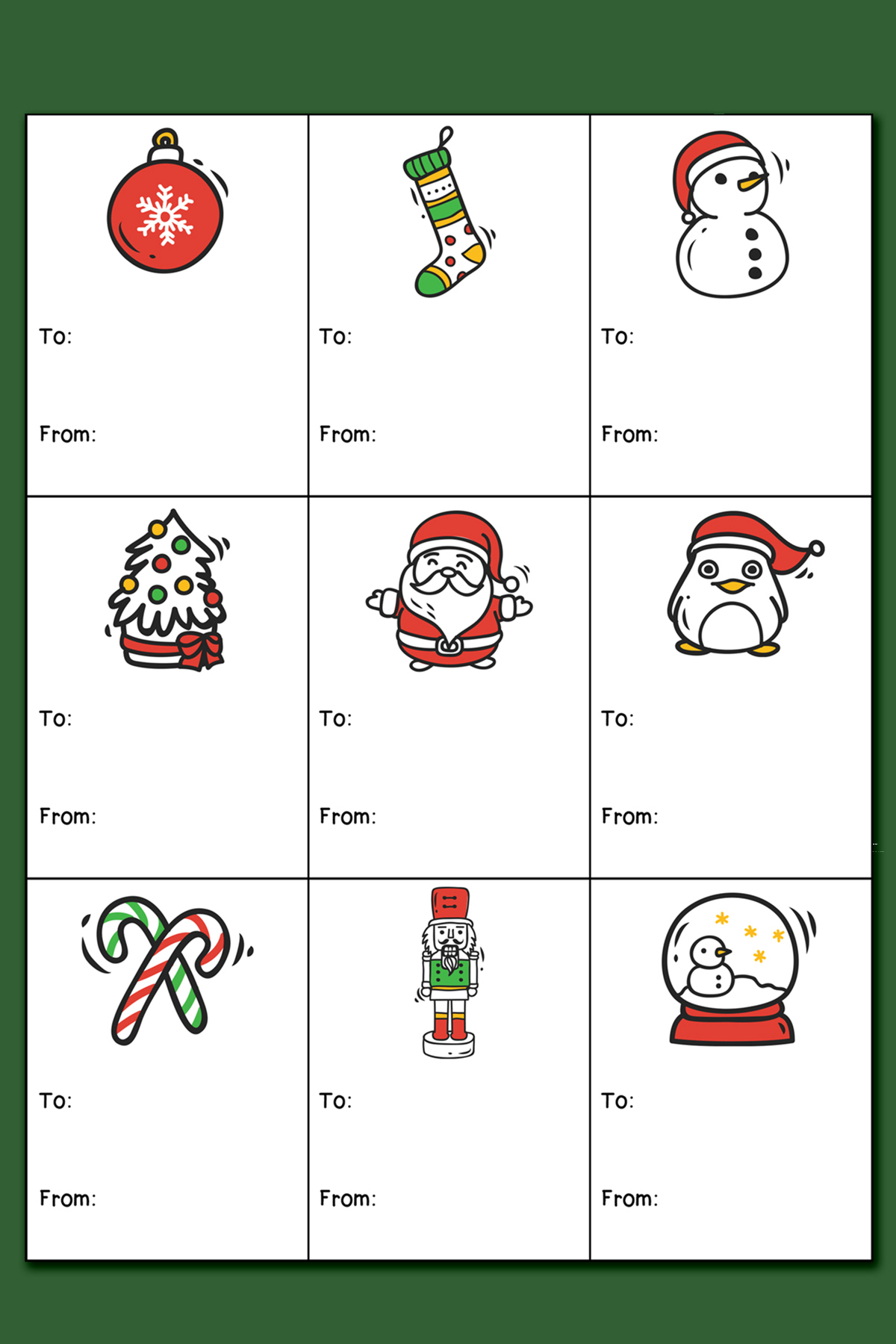 Printable Christmas Labels For Gifts Pinterest 3 - Mom Envy within Free Printable Christmas Labels