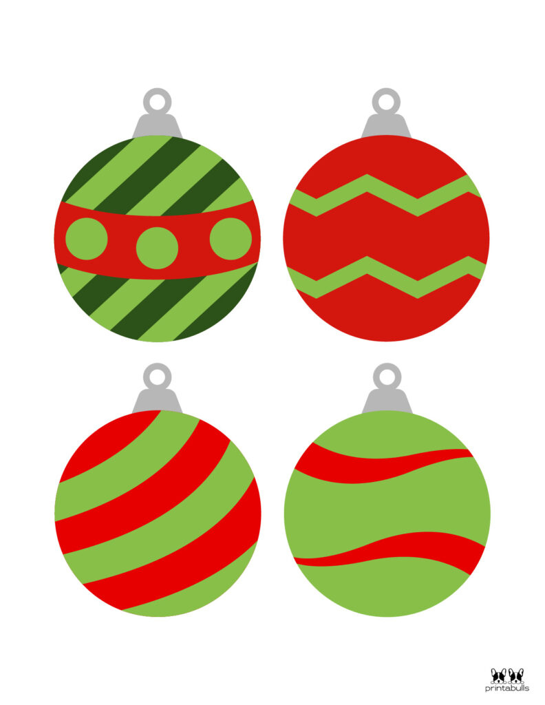 Printable Christmas Ornaments | Printabulls inside Free Printable Christmas Designs