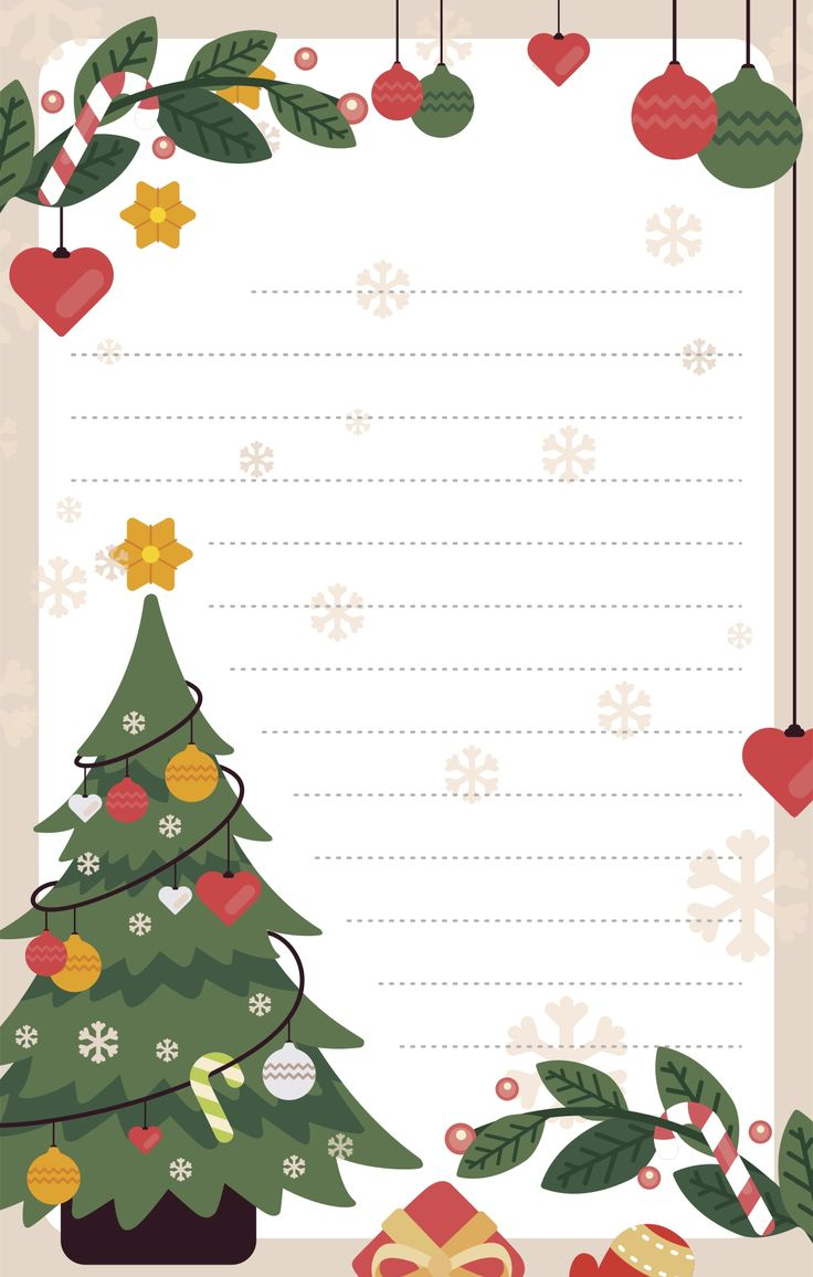 Printable Christmas Stationery Borders | Cartões Natalinos for Free Printable Letterhead Borders