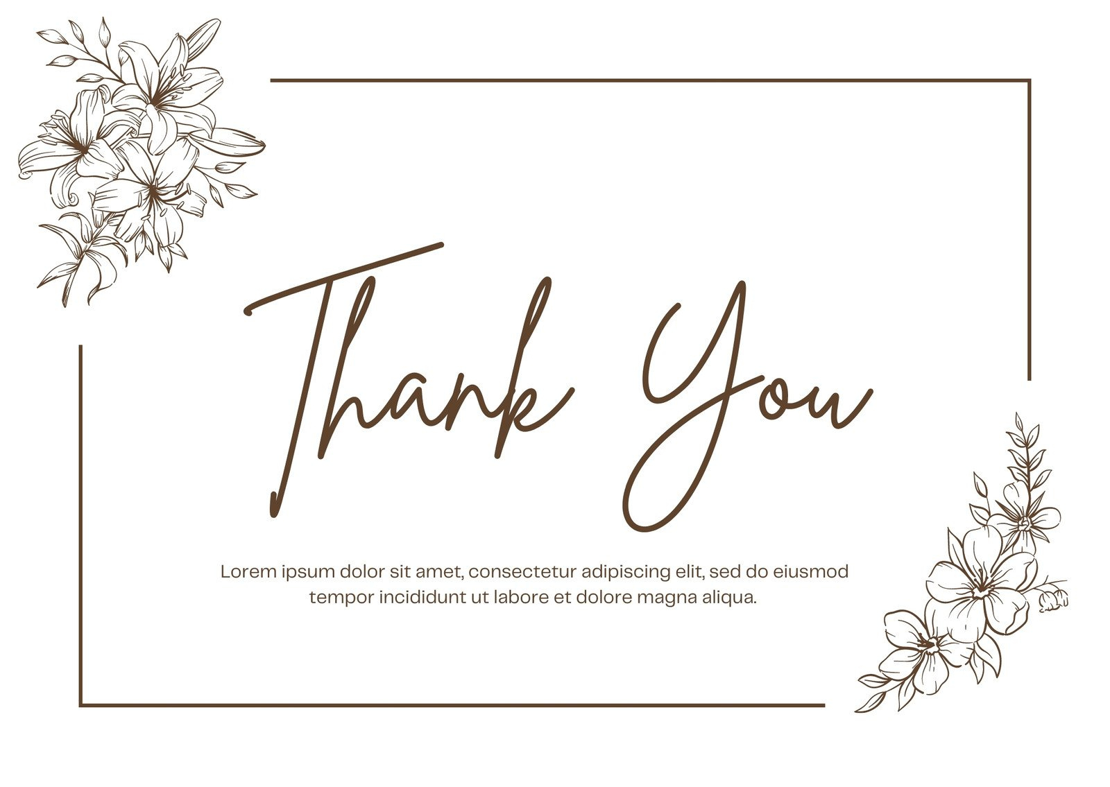 Printable, Customizable Thank You Card Templates | Canva in Thank You Card Free Printable Template