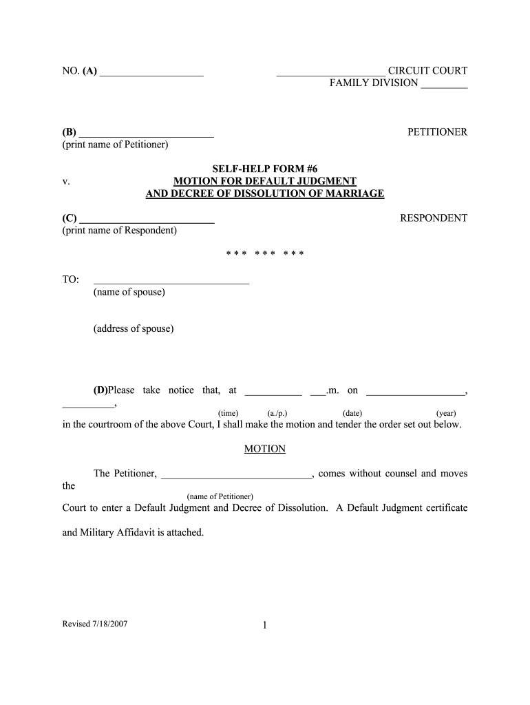 Printable Divorce Papers - Fill Online, Printable, Fillable, Blank for Free Printable Divorce Decree Forms