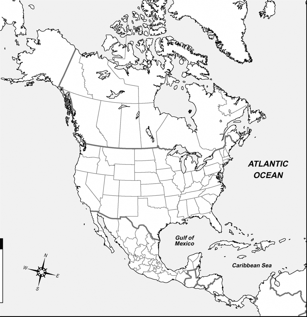 Printable Empty Map Of The United States | Printable Us Maps With with regard to Free Printable Outline Map Of North America