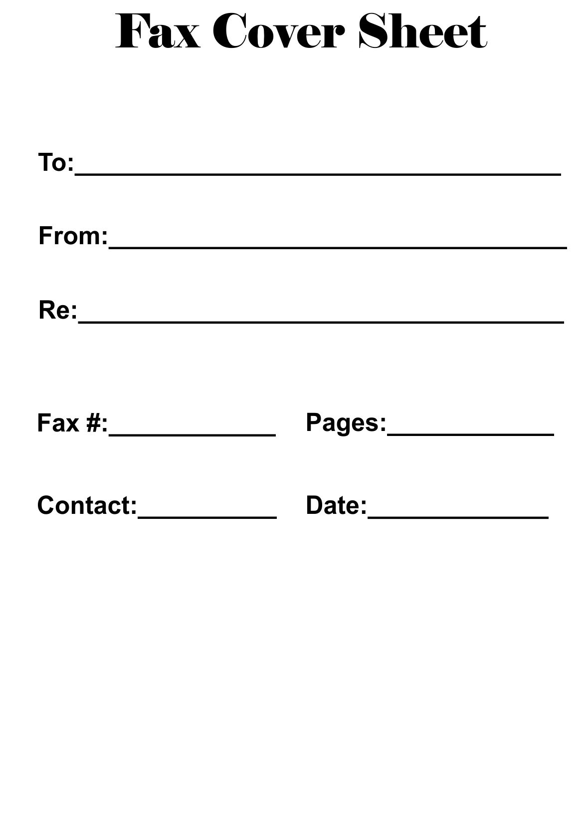 Printable Fax Cover Sheet | Cover Sheet Template, Fax Cover Sheet intended for Free Printable Cover Letter for Fax