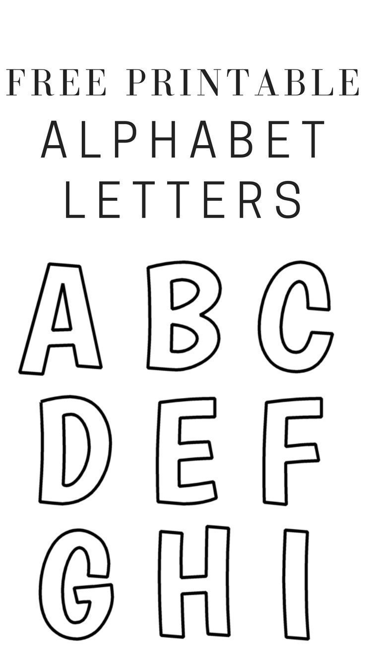 Printable Free Alphabet Templates | Free Printable Alphabet for Free Printable Letters