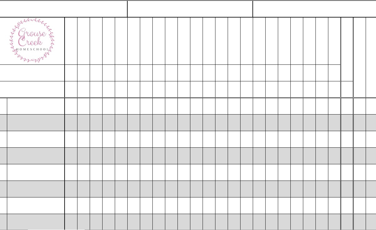 Printable Gradebook » The Spreadsheet Page pertaining to Free Printable Gradebook Sheets for Teachers