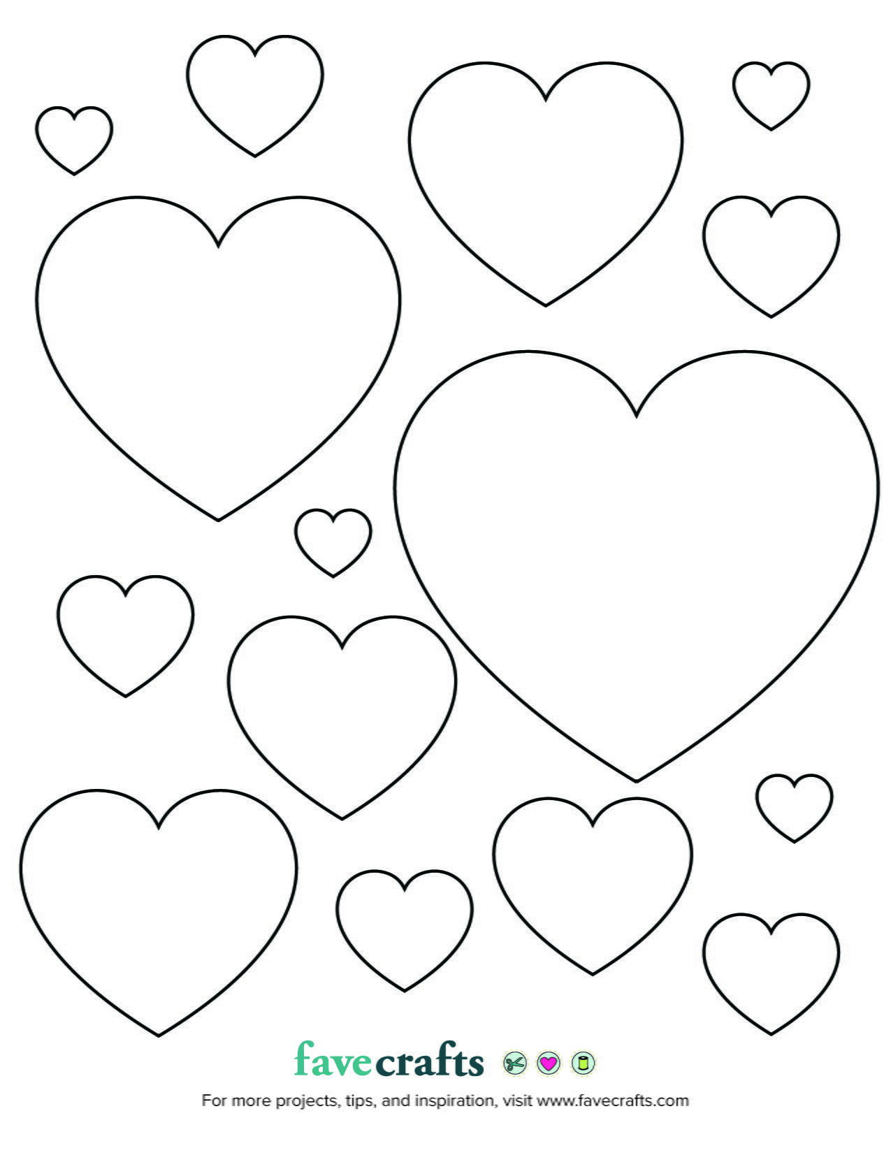 Printable Hearts To Color (Pdf Download) | Heart Coloring Pages in Free Printable Hearts