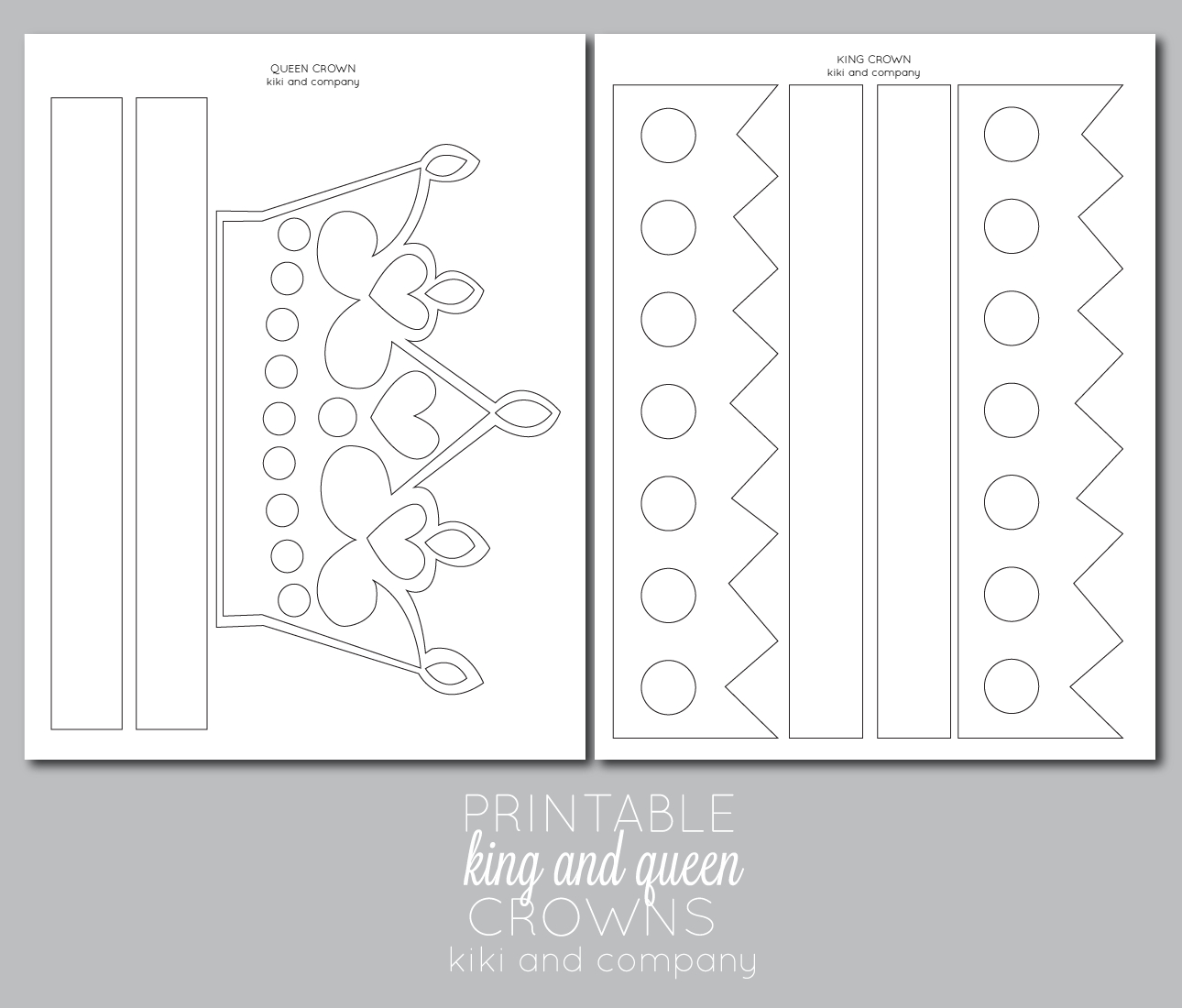 Printable King And Queen Crowns - Diy Craft within Free Printable King Crown Template