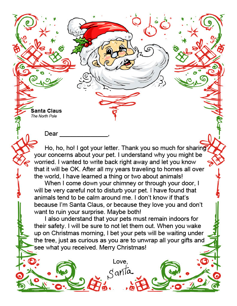 Printable Letters From Santa | Free Printables intended for Free Printable Letters From Santa Claus