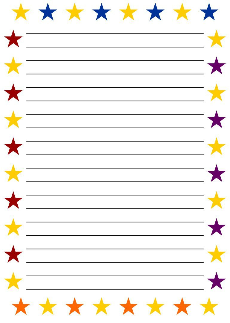 Printable Lined Paper With Borders | Printable Lined Paper, Free regarding Free Printable Writing Paper With Borders