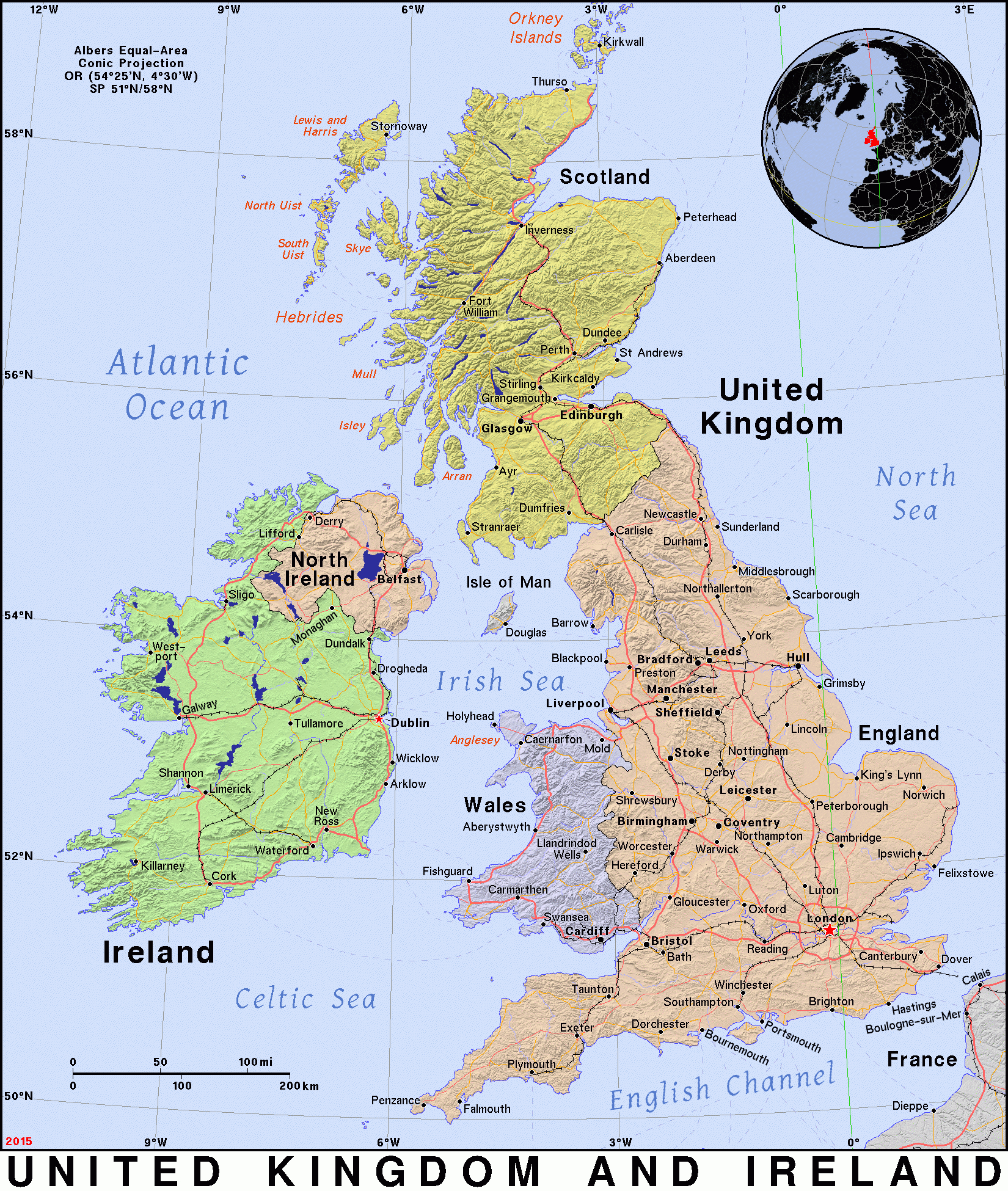 Printable Map Uk United Kingdom | United Kingdom And Ireland regarding Free Printable Map of Uk and Ireland