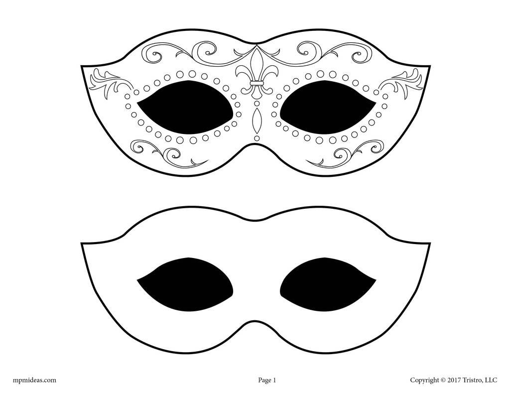 Printable Mardi Gras Mask Template! | Mardi Gras Mask Template regarding Free Printable Masquerade Masks