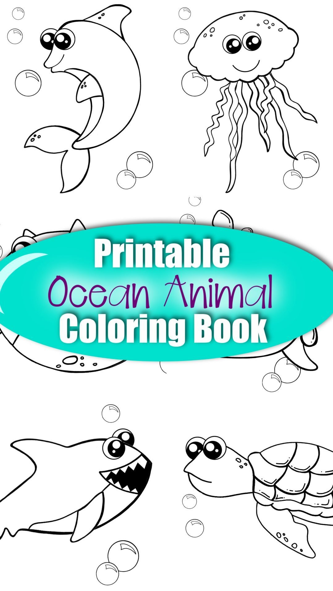 Printable Ocean Animal Templates – Simple Mom Project for Free Printable Sea Creature Templates