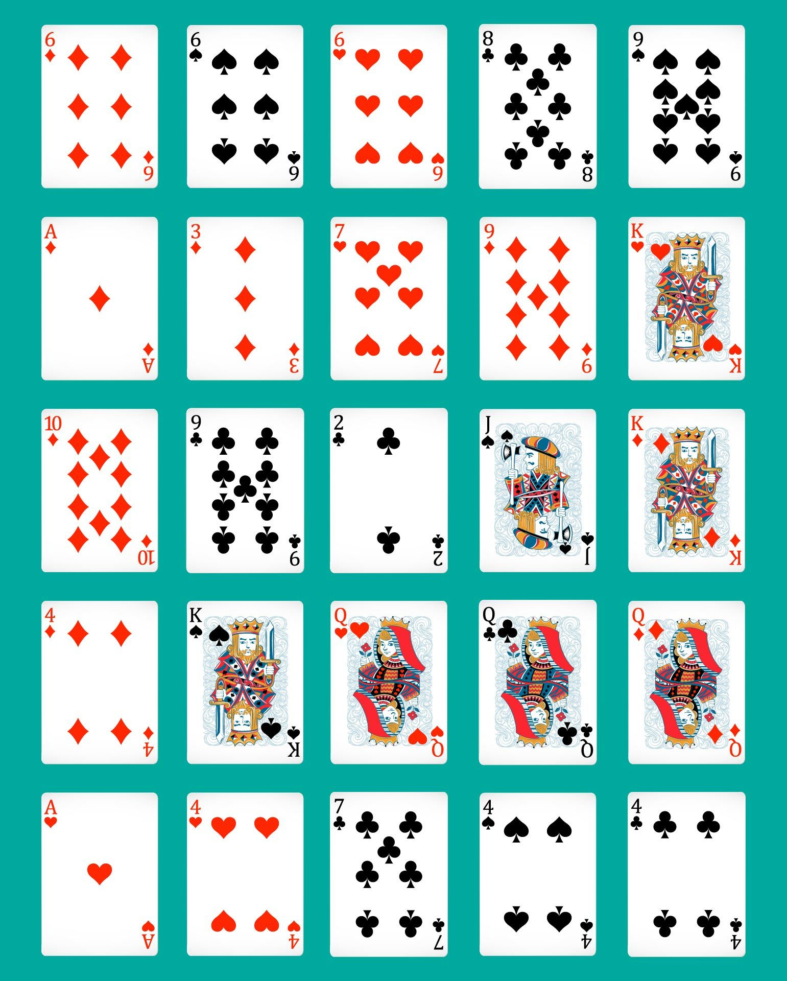 Printable Pokeno Board Game Instructions | Printable Playing Cards throughout Free Printable Pokeno Game Cards