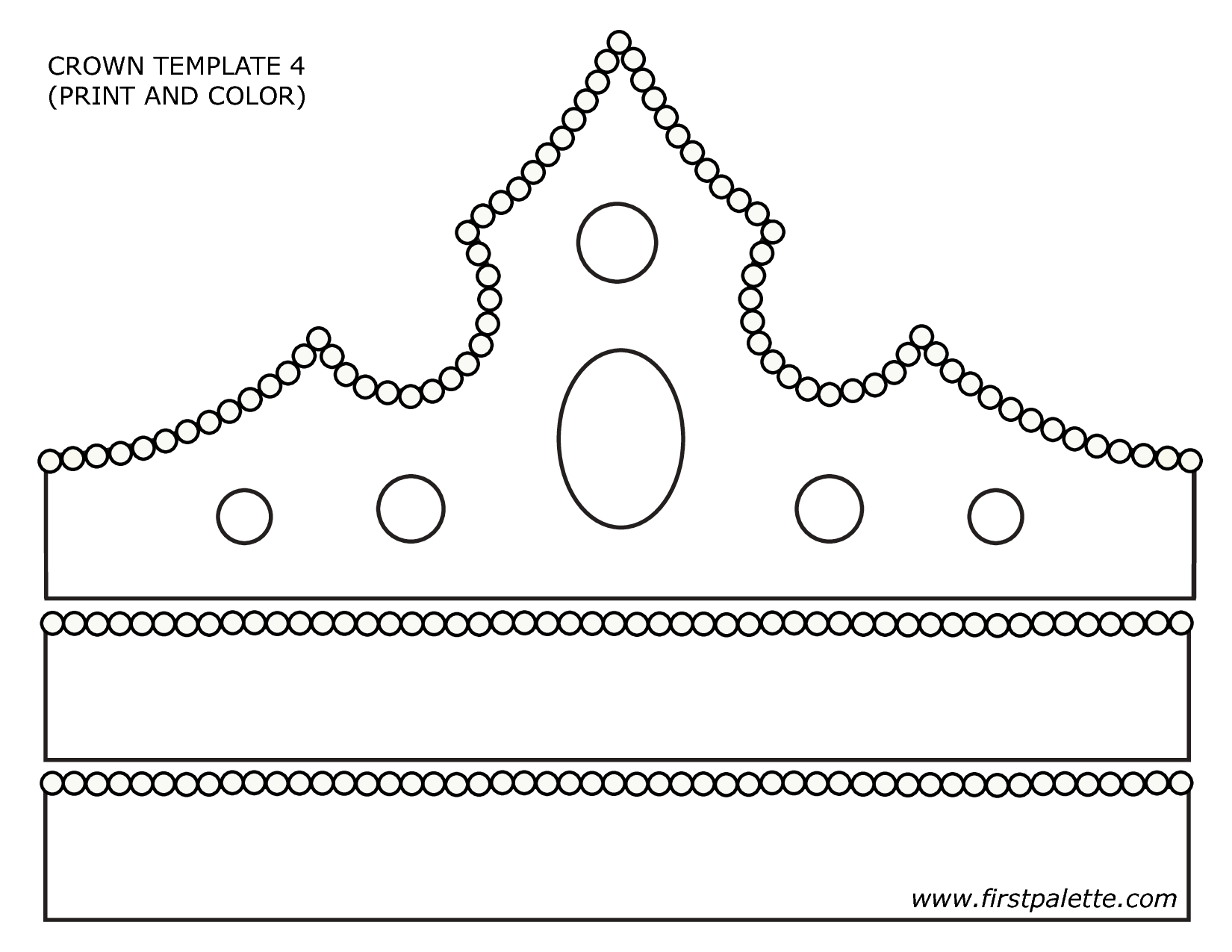 Printable Simple Crown Template inside Free Printable King Crown Template