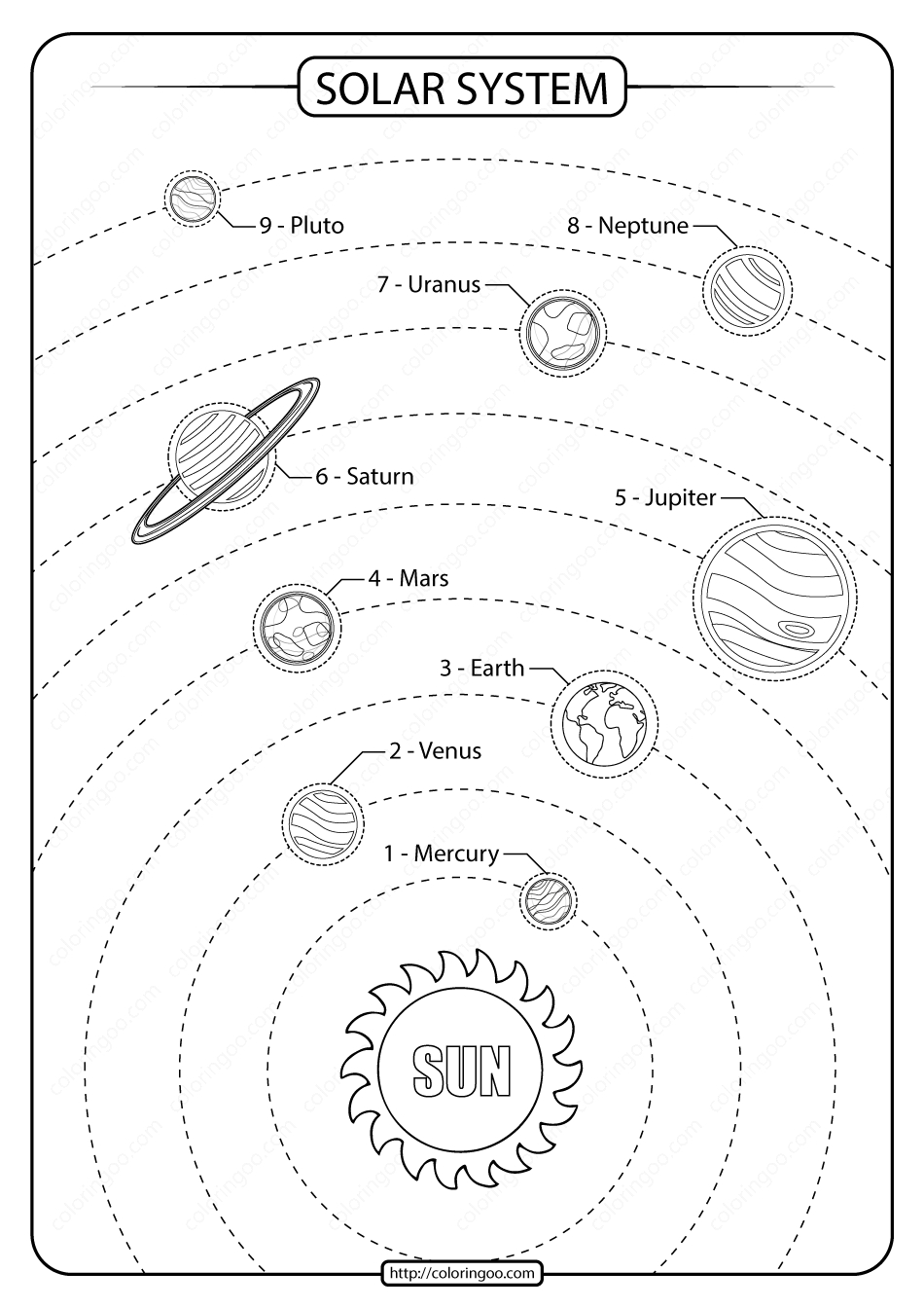 Printable Solar System Drawing Pdf Worksheet | Solar System For throughout Free Printable Solar System Worksheets