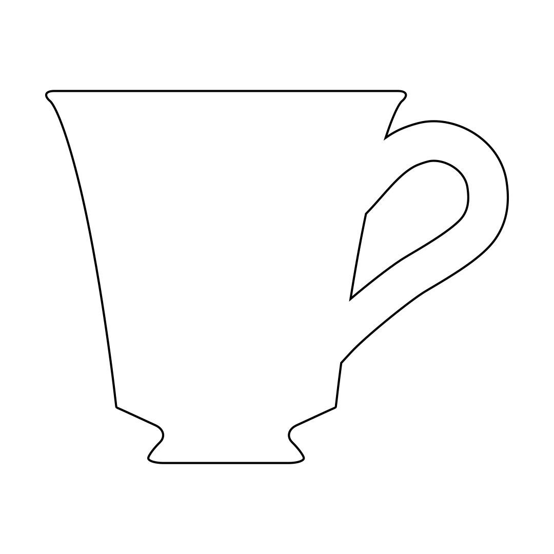 Printable Tea Cup Template for Free Printable Teacup Template