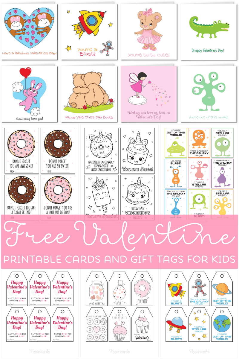 Printable Valentine Cards For Kids for Free Printable Valentines Day Cards For Kids