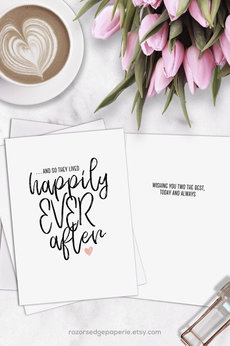 Printable Wedding Card For Couple Bridal Shower Instant Download within Free Printable Bridal Shower Cards