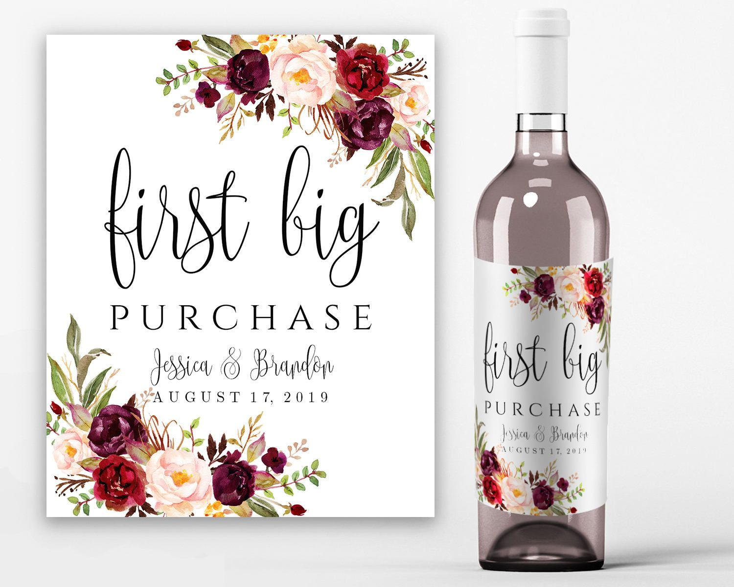 Printable Wine Label Template Wine Bottle Labels Bridal Wine throughout Free Printable Wine Labels With Photo