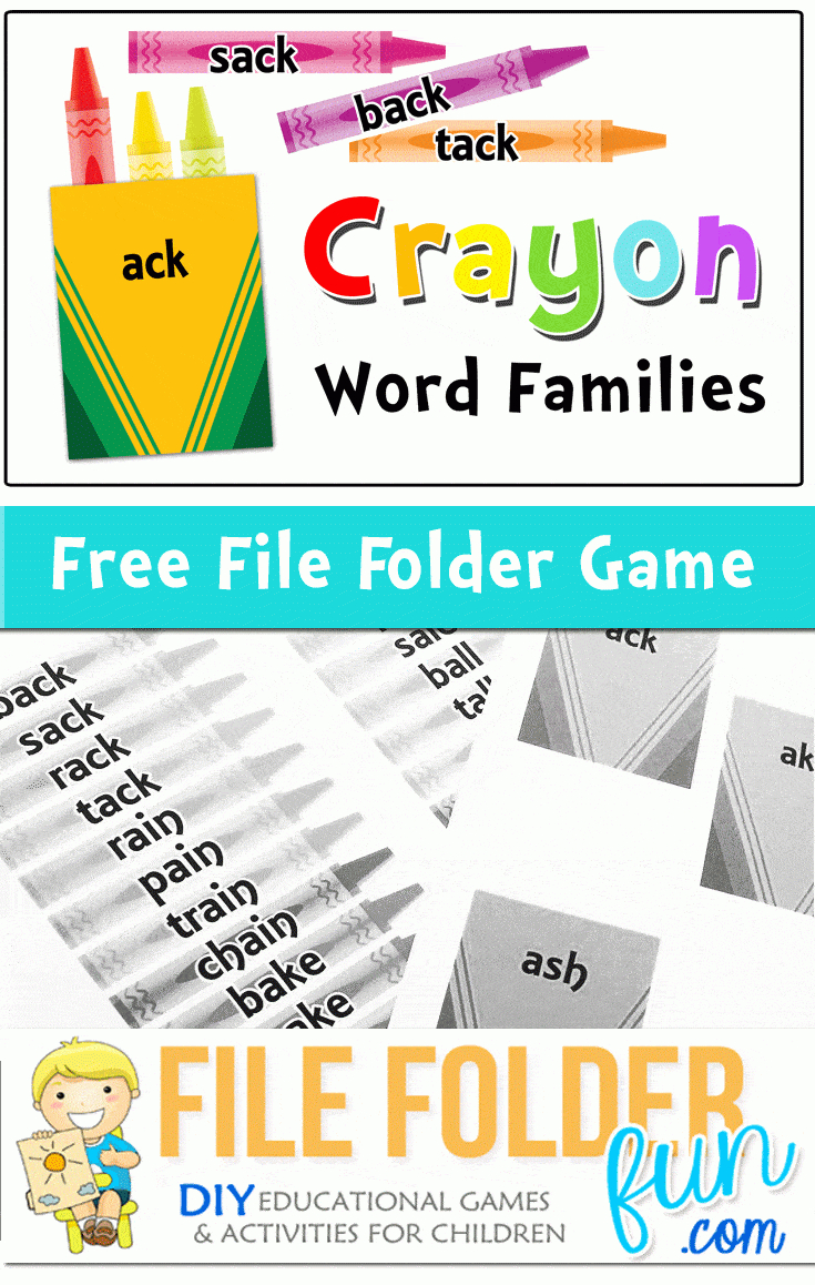 Printable Word Family Game - The Crafty Classroom pertaining to Free Printable Word Family Games