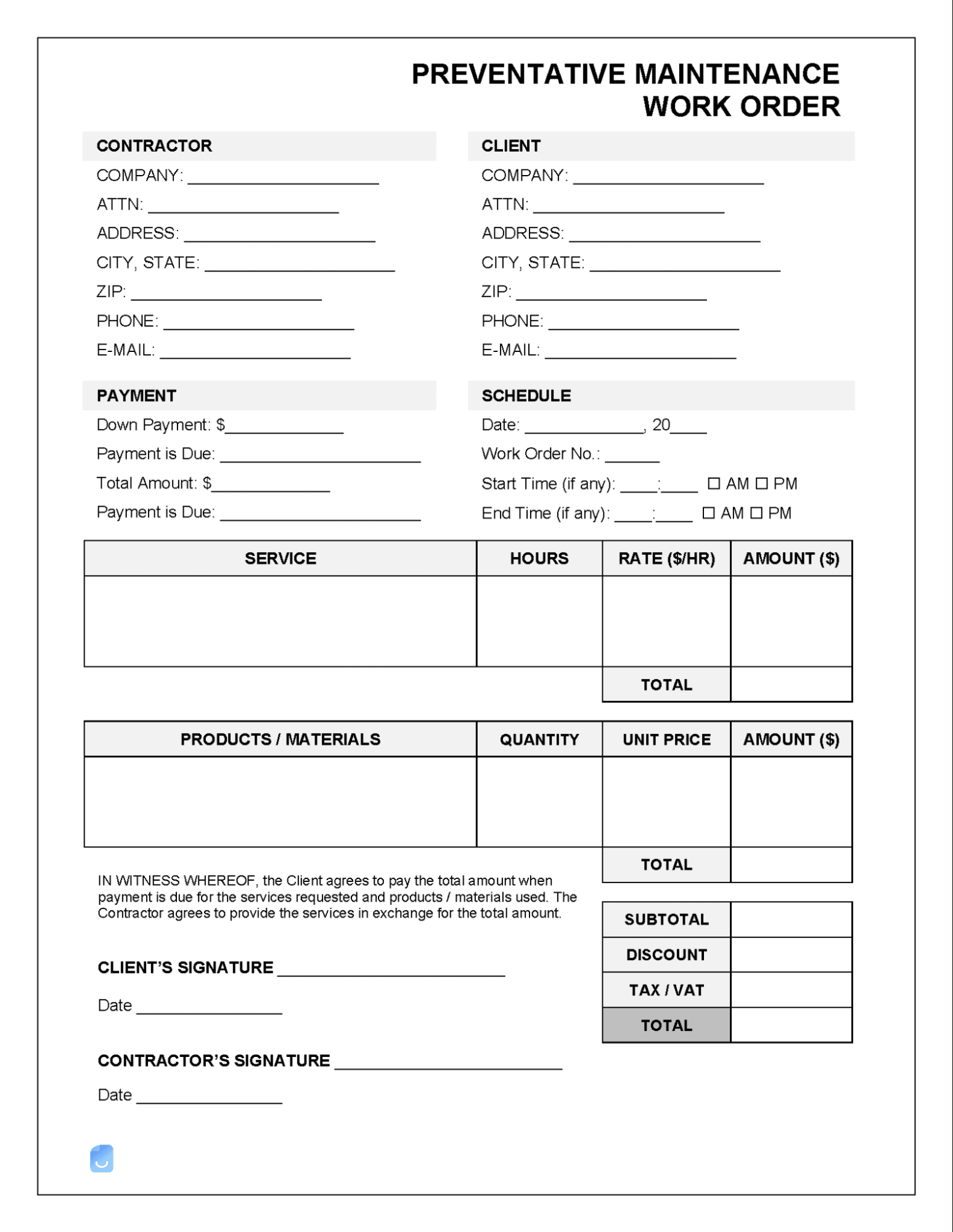 Printable Work Order Templates To Manage Your Work Orders | Monday intended for Free Printable Work Order Template