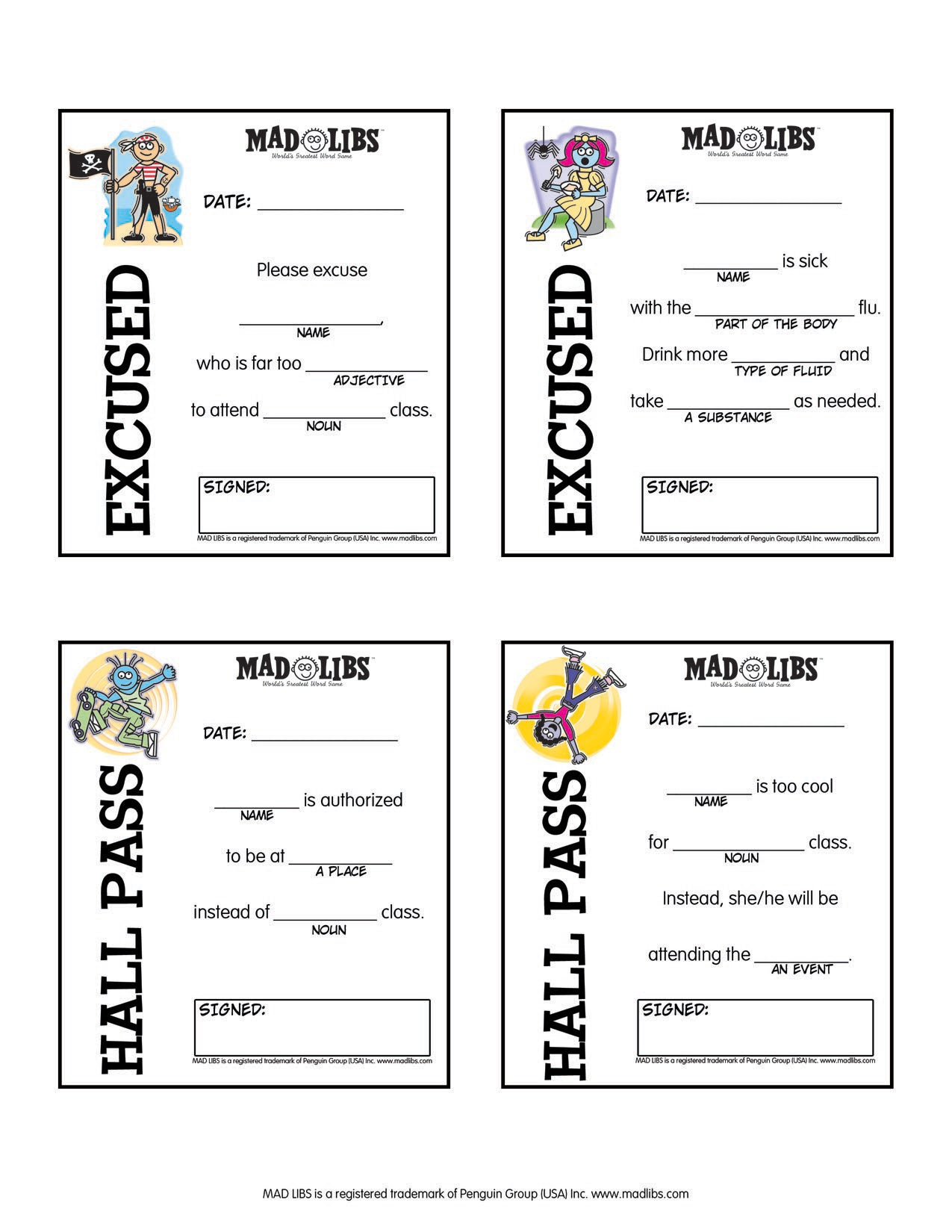 Printables – Mad Libs intended for Mad Libs Online Printable Free