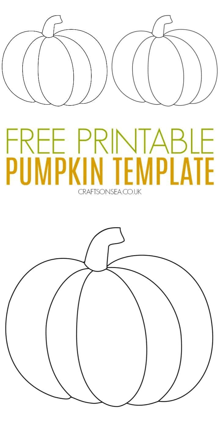 Pumpkin Template For Kids Crafts regarding Pumpkin Cutouts Printable Free