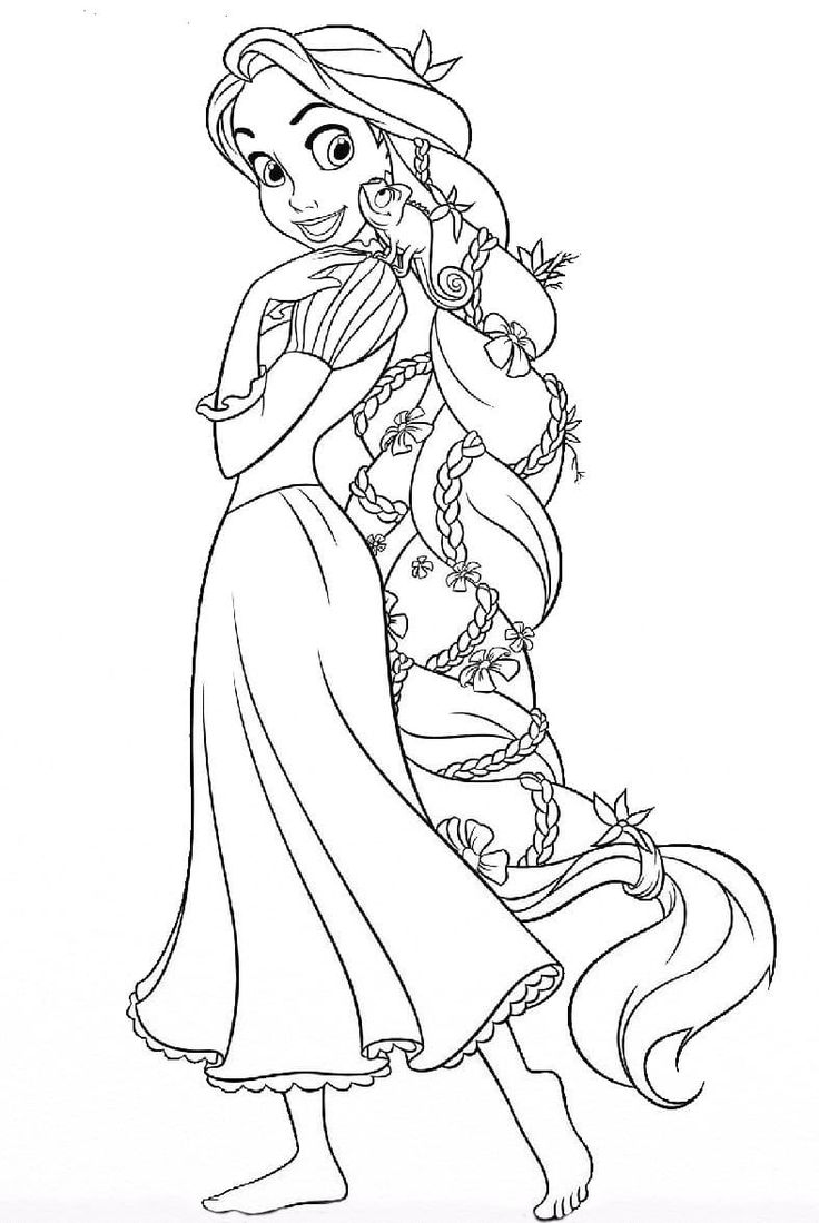 Rapunzel Coloring Pages | 100 Pictures Free Printable | Tangled pertaining to Free Printable Tangled