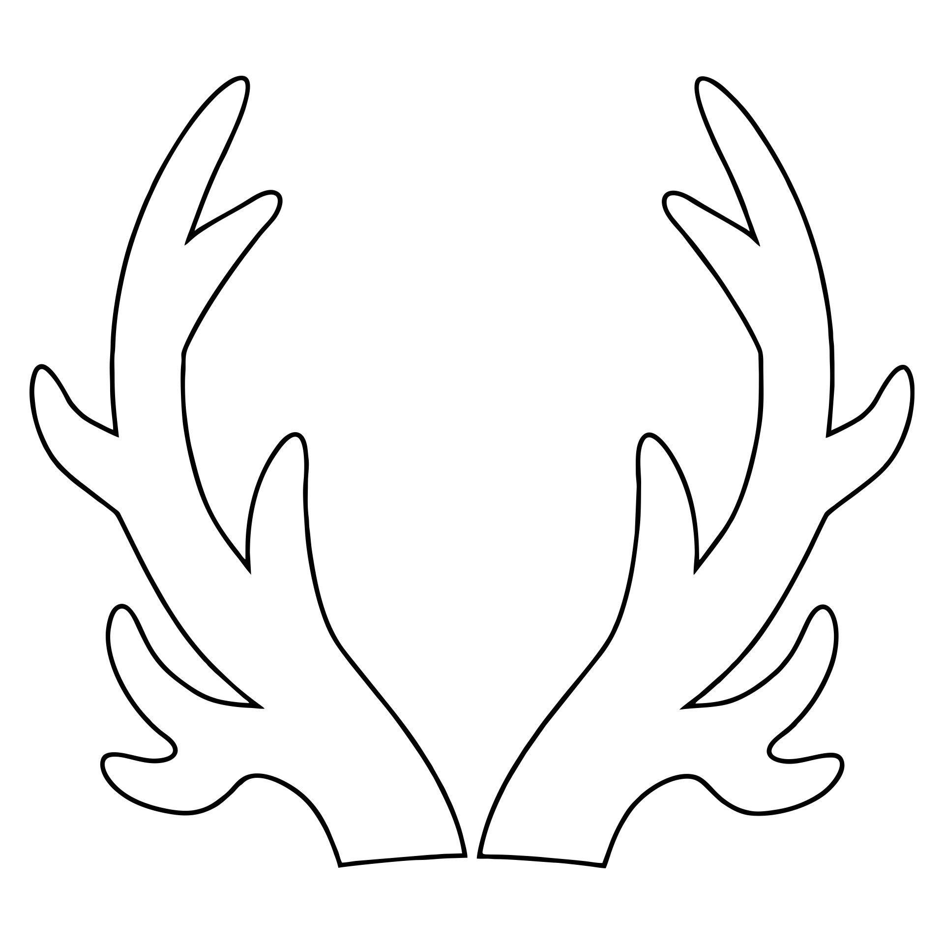 Reindeer Antlers Craft Ideas For Christmas regarding Reindeer Antlers Template Free Printable