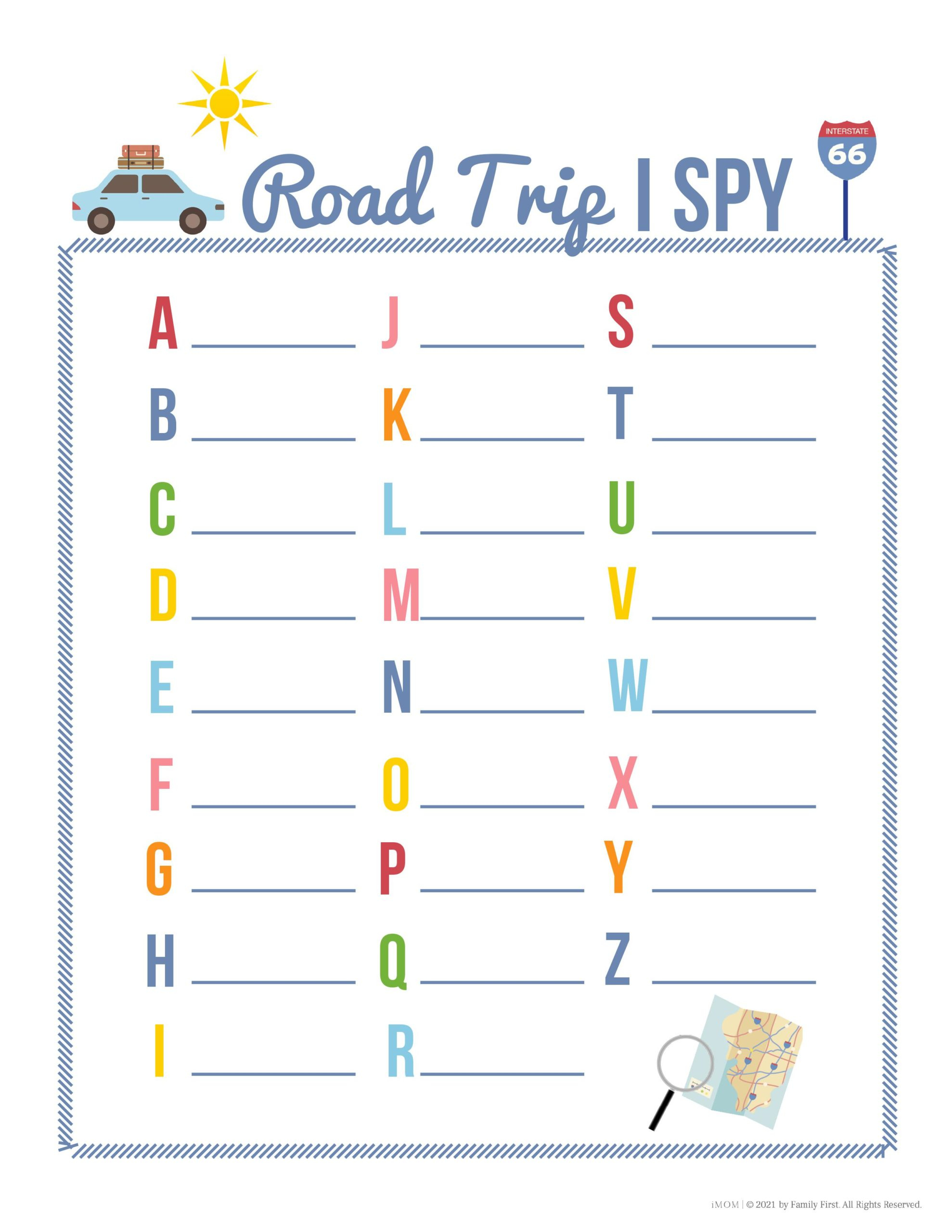 Road Trip Games For Summer - Imom pertaining to Free Printable Car Ride Games