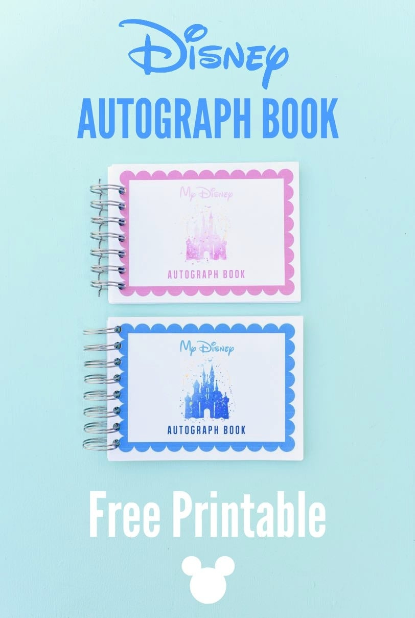 Save Money With This Free Printable Disney Autograph Book for Free Printable Autograph Book For Kids